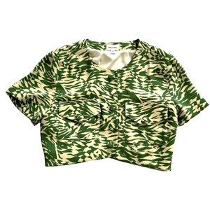 Song of Style Gala Top in Green Ivory